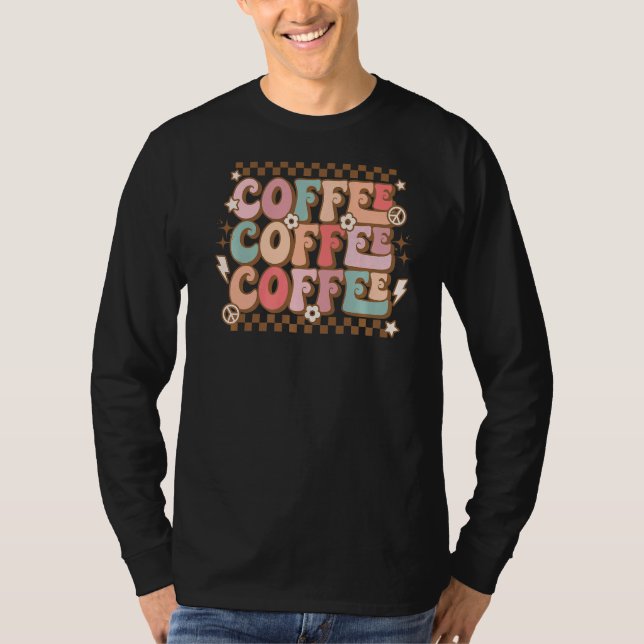 Café Retro Camisa Café Café Ventilador Café Café C (Frente)