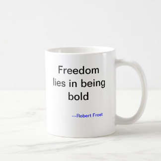 Café Risco de Robert Frost que toma a caneca
