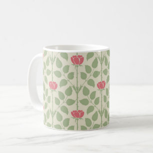 Café Rosa Briar de Voysey, Rosa Profundo na Caneca de C