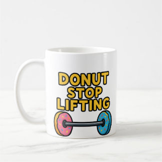 Café Rosquinha Halter Humorístico Caneca de Academia |