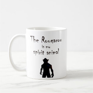 Café Rougarou é minha caneca animal do homem-lobo de