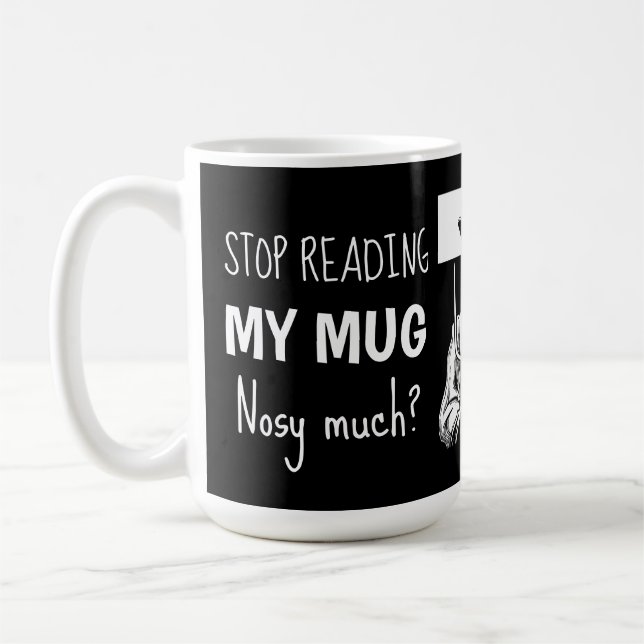 Café Roupa de Natal STOP LENDO MINHA CANECA (Esquerda)