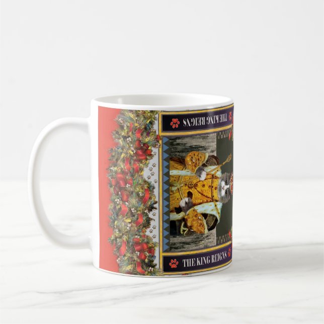 Café Royal Cat Reina Caneca de Natal (Esquerda)
