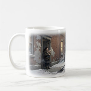 Café Rua Nevada de Esperança Silenciosa Caneca de Inver