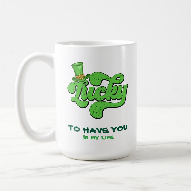 Café rua personalizada. A caneca do dia de Patrick - Ta (Esquerda)