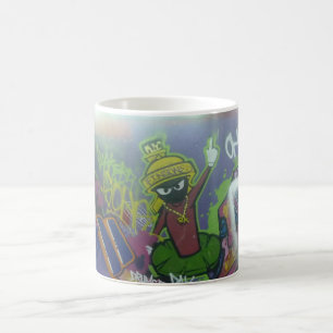 Café Rua recolhida caneca de Leake dos grafites -