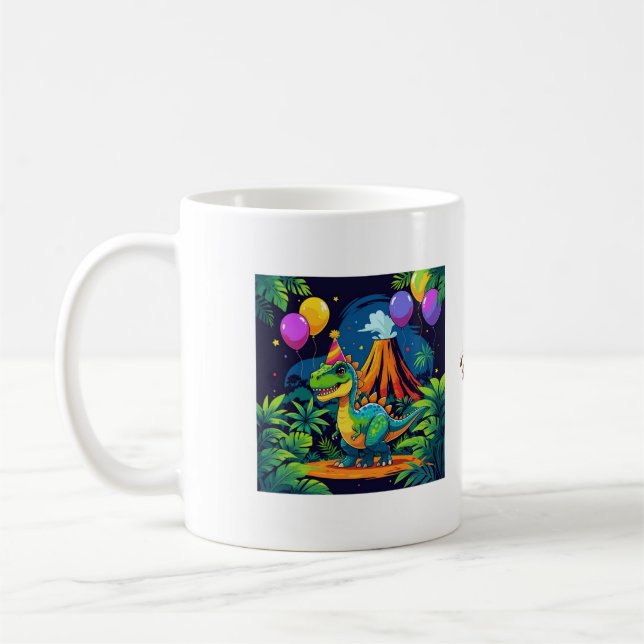 Café Ruge Mais, Preocupe-se Menos – Caneca de Dinossaur (Esquerda)