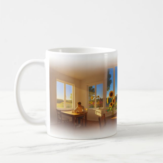Café Sala de Ouro da Solidão Não Estar Sozinho Caneca (Esquerda)
