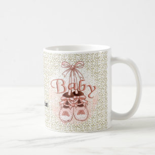 Café Sapatos de Bebê Menina Caneca