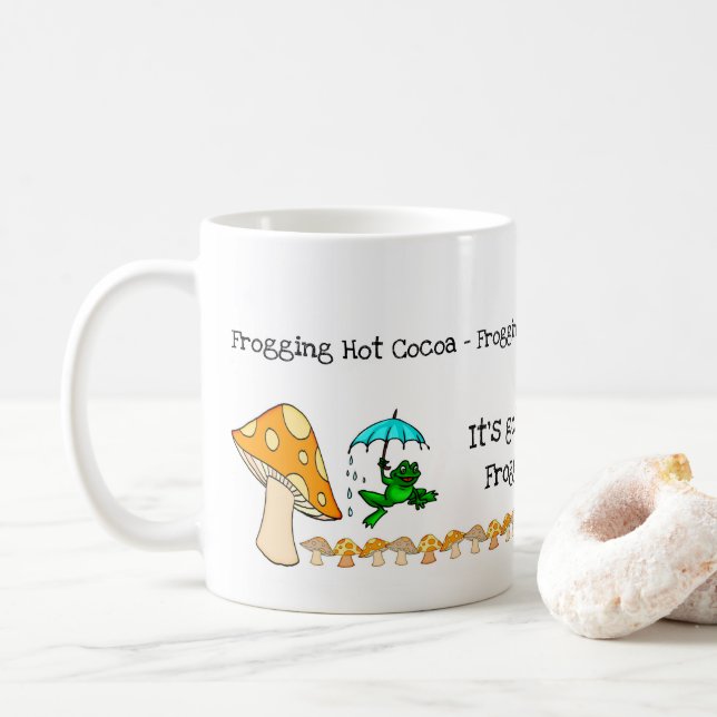 Café Sapo, Cogumelo, Caneca de Cacau Quentíssimo Sapo (Com Donut)