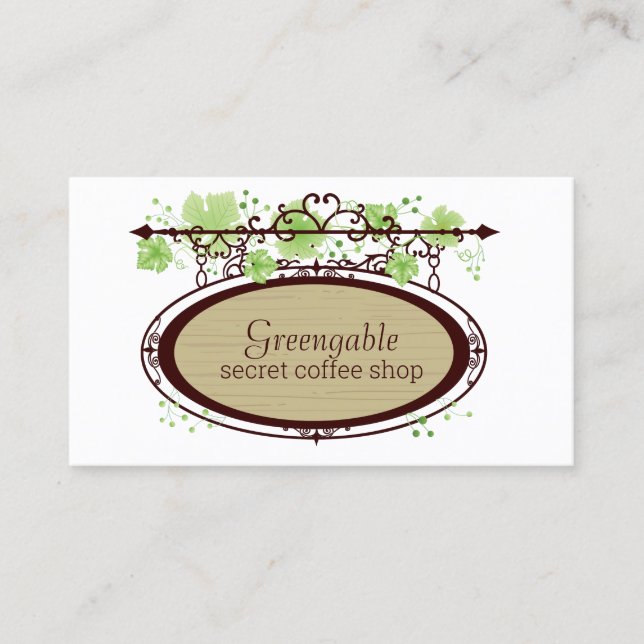 Café Secreto Compra Cartão de visita (Frente)