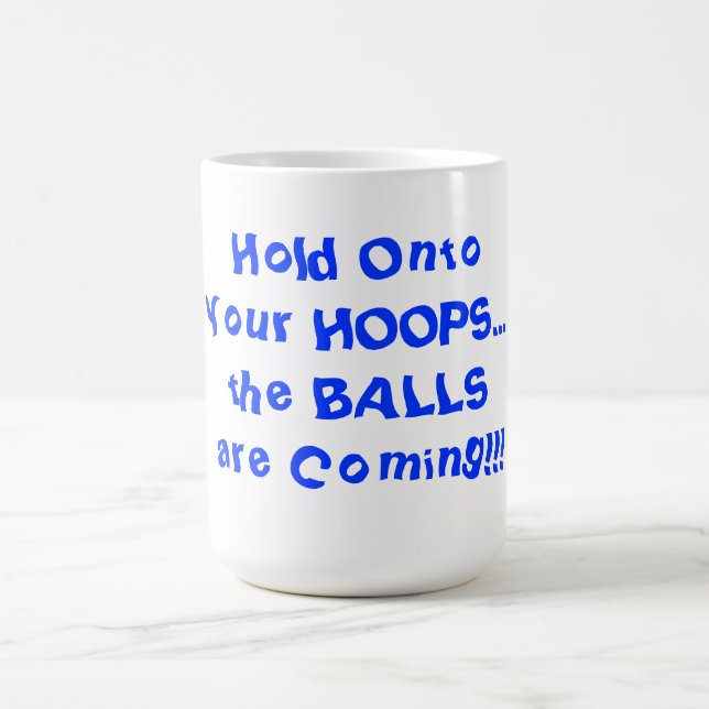 Café Segure Seus Aros Caneca Humorística de Basquete 15 (Centro)
