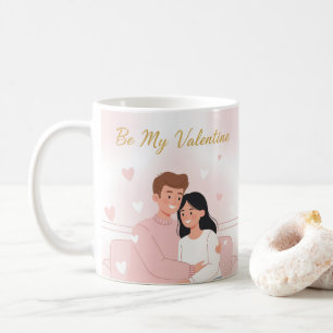 Café Seja Meu Namorado – Caneca para Casal Romântico De