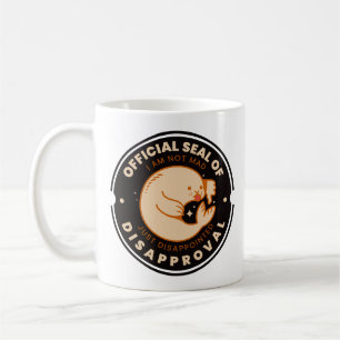 Café Selo Oficial de Desaprovação Caneca Divertida Clás