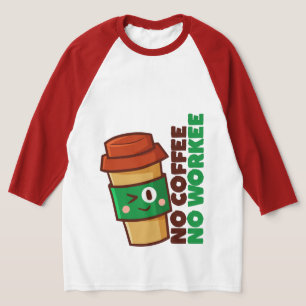 Café sem T-Shirts masculinas de trabalho