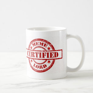 Café Senhor certificado Caneca de Meme