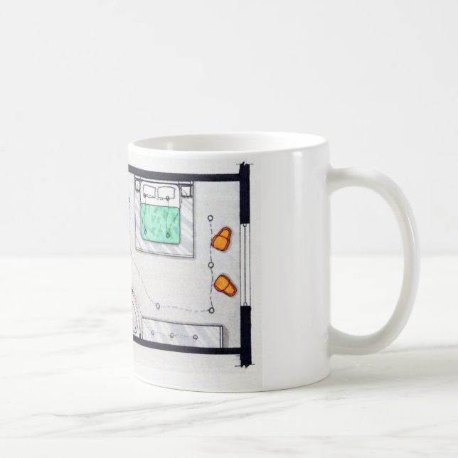 Café Série da caneca da sala de hotel do conceito (Direita)