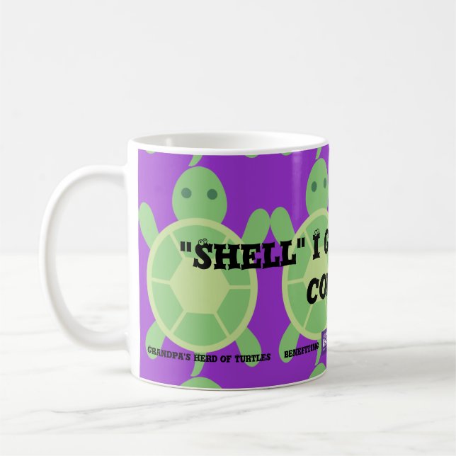 Café ""Shell" eu obtenho-lhe algum café?" Caneca de (Esquerda)