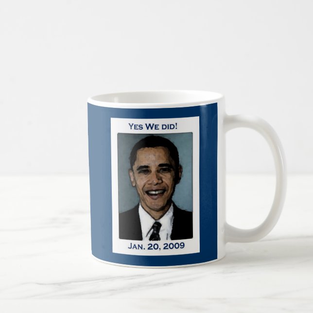 Café Sim nós fizemos a caneca de Obama (Direita)