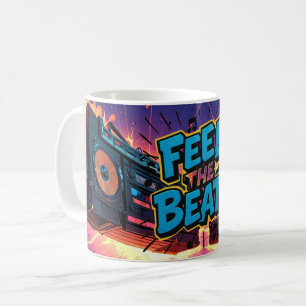 Café Sinta a caneca de batida
