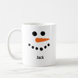 Café Snowman encara a caneca de café. Personalize com o