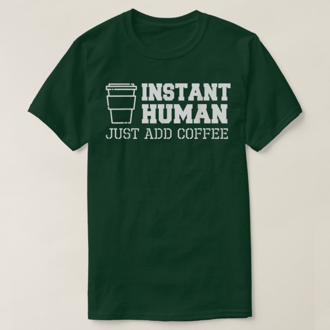 Café Solúvel Camisetas Engraçadas  (Frente do Design)
