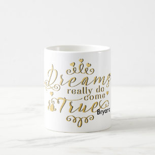 Café SONHOS REALMENTE SE TORNAM REALIDADE Caneca de Caf