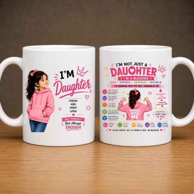 Café Sou Design de Caneca da Filha | Presente para Filh (Criador carregado)
