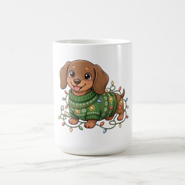 Café Suéter de Natal com Luzes Caneca de Cachorrinho Da (Centro)