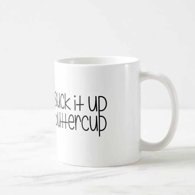 Café Sugue-o acima da caneca do botão de ouro (Direita)