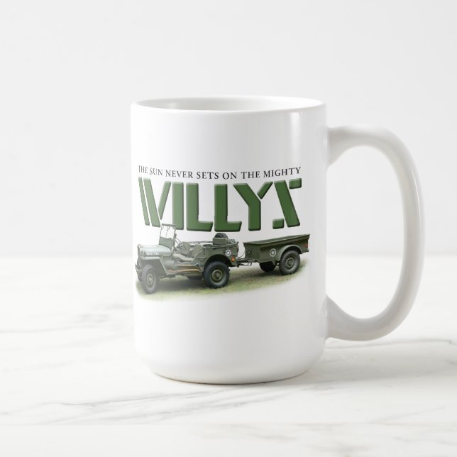 Café Sun nunca ajusta-se na caneca de Willys (Direita)