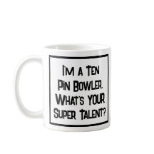 Super Talento de Jogador de Boliche. Caneca de Caf