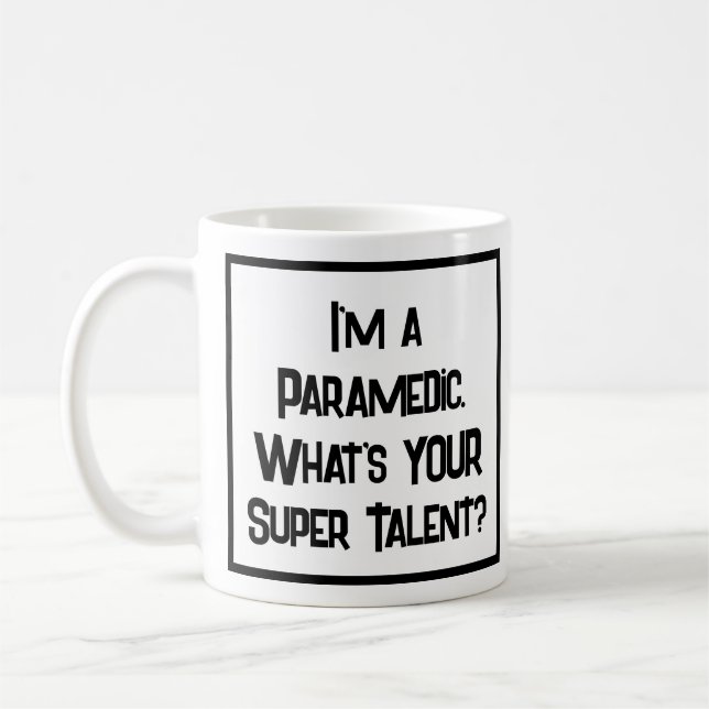 Café Super Talento de Motorista de Paramédico. Caneca d (Esquerda)