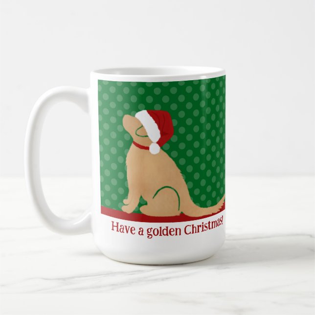 Café Tenham um Ouro de caneca verde de Natal (Esquerda)