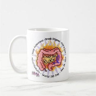 Café Termine a queimadura - caneca da consciência de