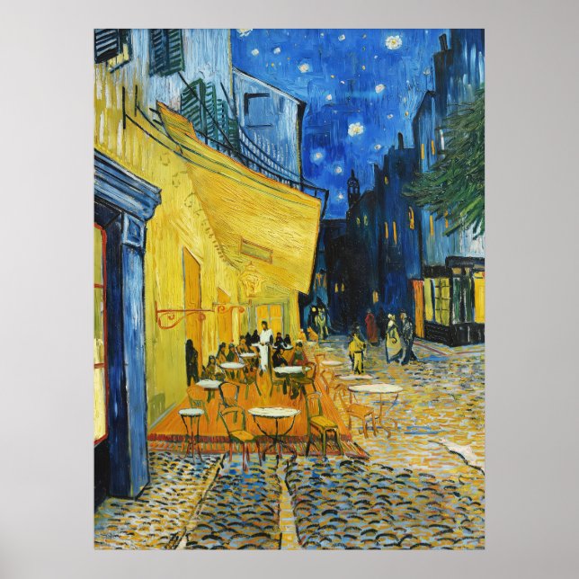 Café Terrace na Night Van Gogh Art Impressão (Frente)