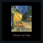 Café Terrace por van Gogh Poster Impressão<br><div class="desc">Cenas de Cidade Parisiense Impressionista postada: Pintura de Café Terrace por Vincent van Gogh - Obras-primas Clássicas</div>
