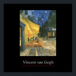 Café Terrace por van Gogh Poster Impressão<br><div class="desc">Cenas de Cidade Parisiense Impressionista postada: Pintura de Café Terrace por Vincent van Gogh - Obras-primas Clássicas</div>