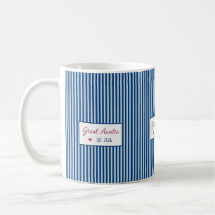 Café Tia Avó Est 2026 Caneca Anúncio de Gravidez