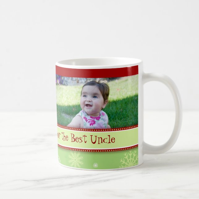 Café Tio Caneca do Feliz Natal dos flocos de neve (Direita)
