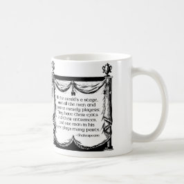 Café Todo o mundo é uma caneca do palco, citações de