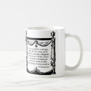 Café Todo o mundo é uma caneca do palco, citações de