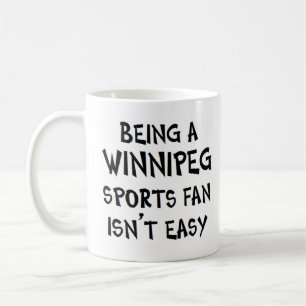 Café torcedor esportivo de winnipeg, sendo caneca de ca
