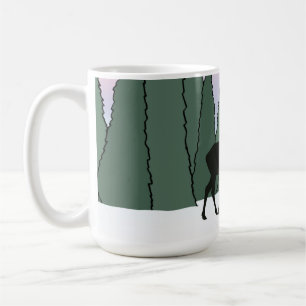 Café Touro de bolinho e caneca de peixe