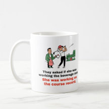 Trabalhando no Record do Campo: Caneca de Golfe Fe