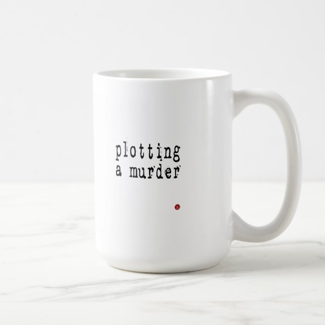 Café traçando a caneca de um escritor do assassinato (Direita)