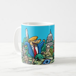 Café Traquinagem na caneca dos trabalhos de arte do