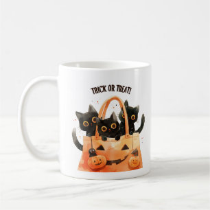 Café Trick or Treat – Caneca Gato Bolsa de Doces