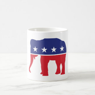 Café Trump 2024 MAGA — Caneca Elefante Republicana de C