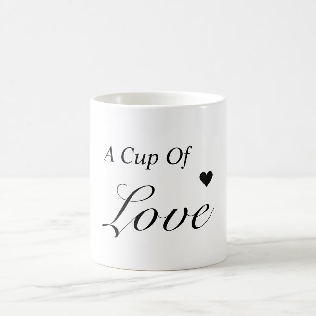 Café Um presente de caneca de amor (Centro)
